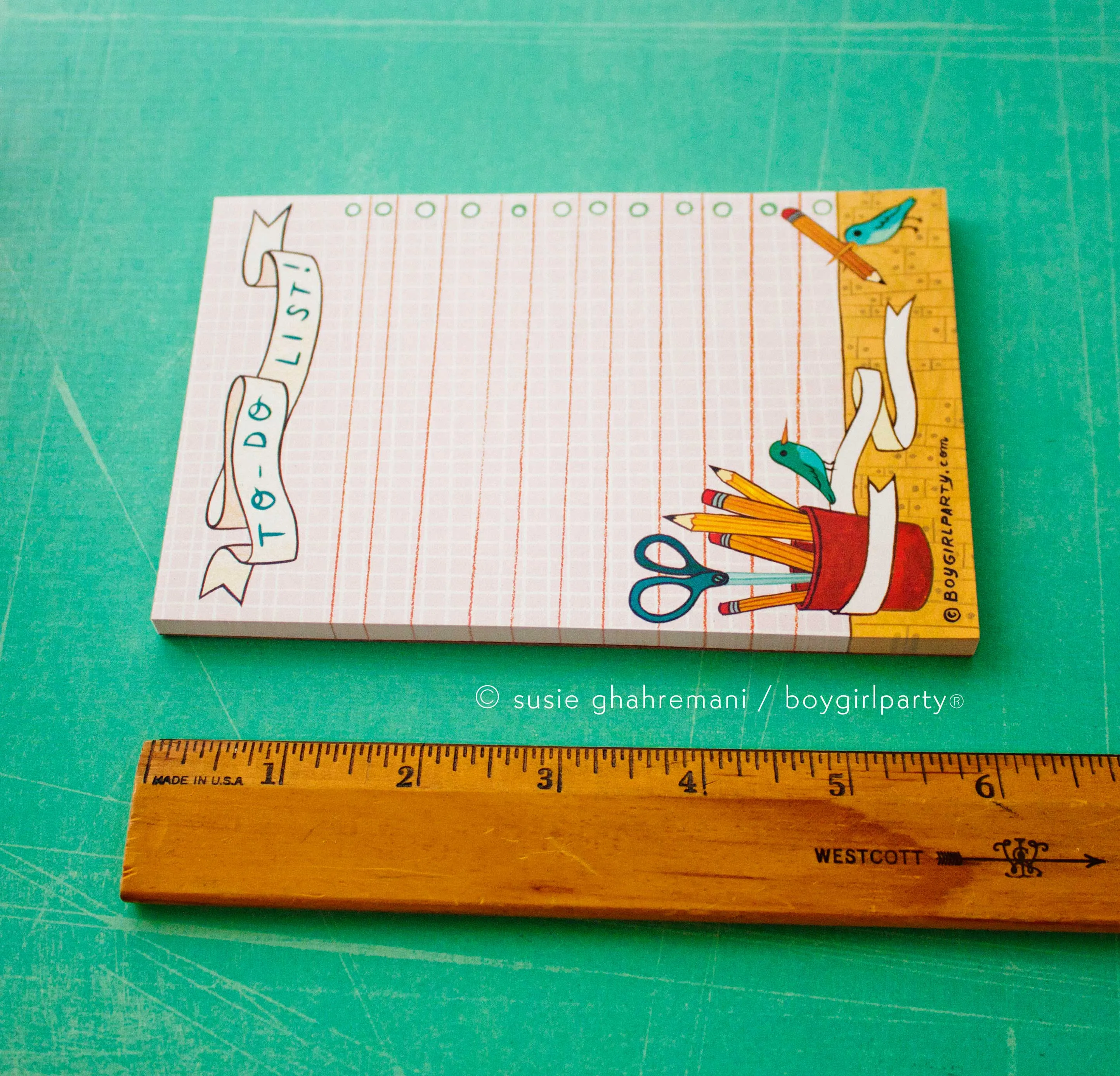 Office Birds TO DO LIST Notepad - Office Gift by boygirlparty