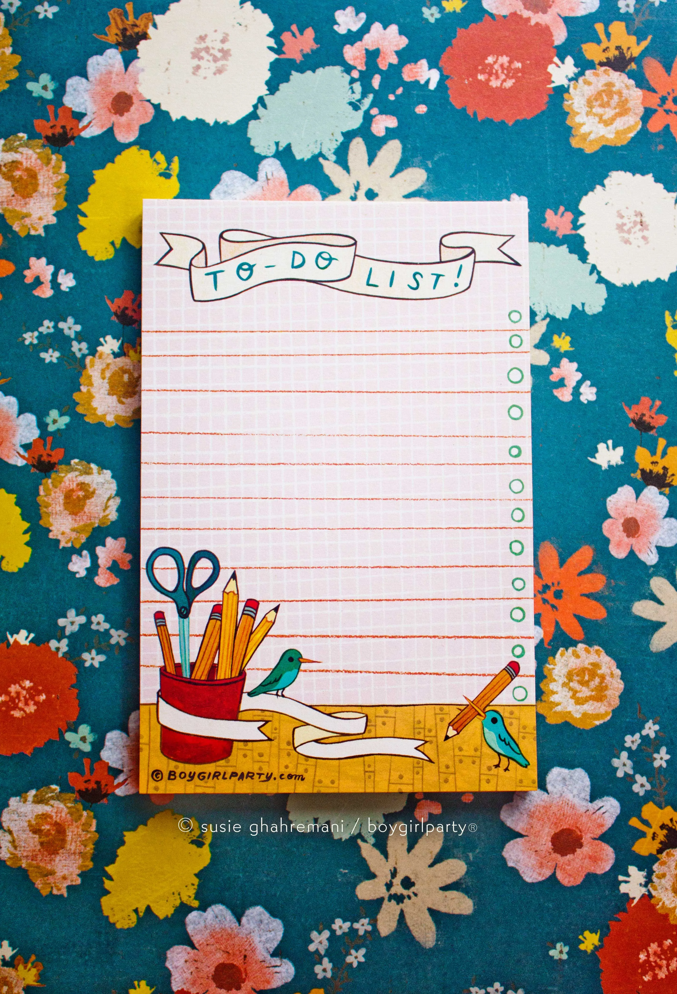 Office Birds TO DO LIST Notepad - Office Gift by boygirlparty