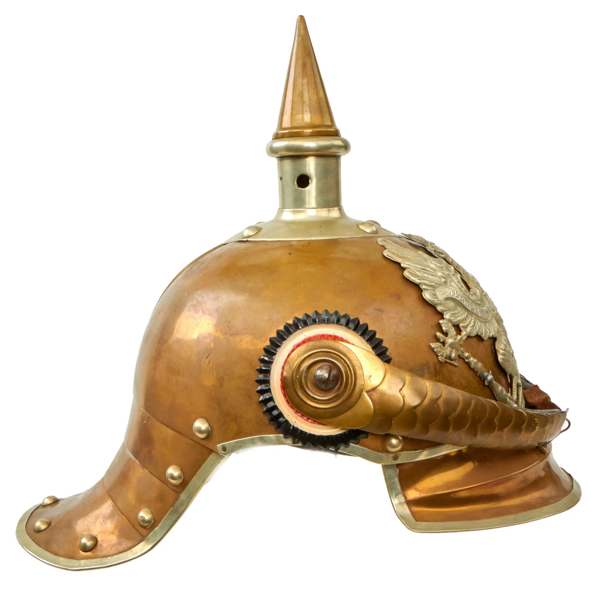 Original German Pre-WWI M1862/67 Kurassier Line Regiments Lobster Tail Pickelhaube Spiked Helmet
