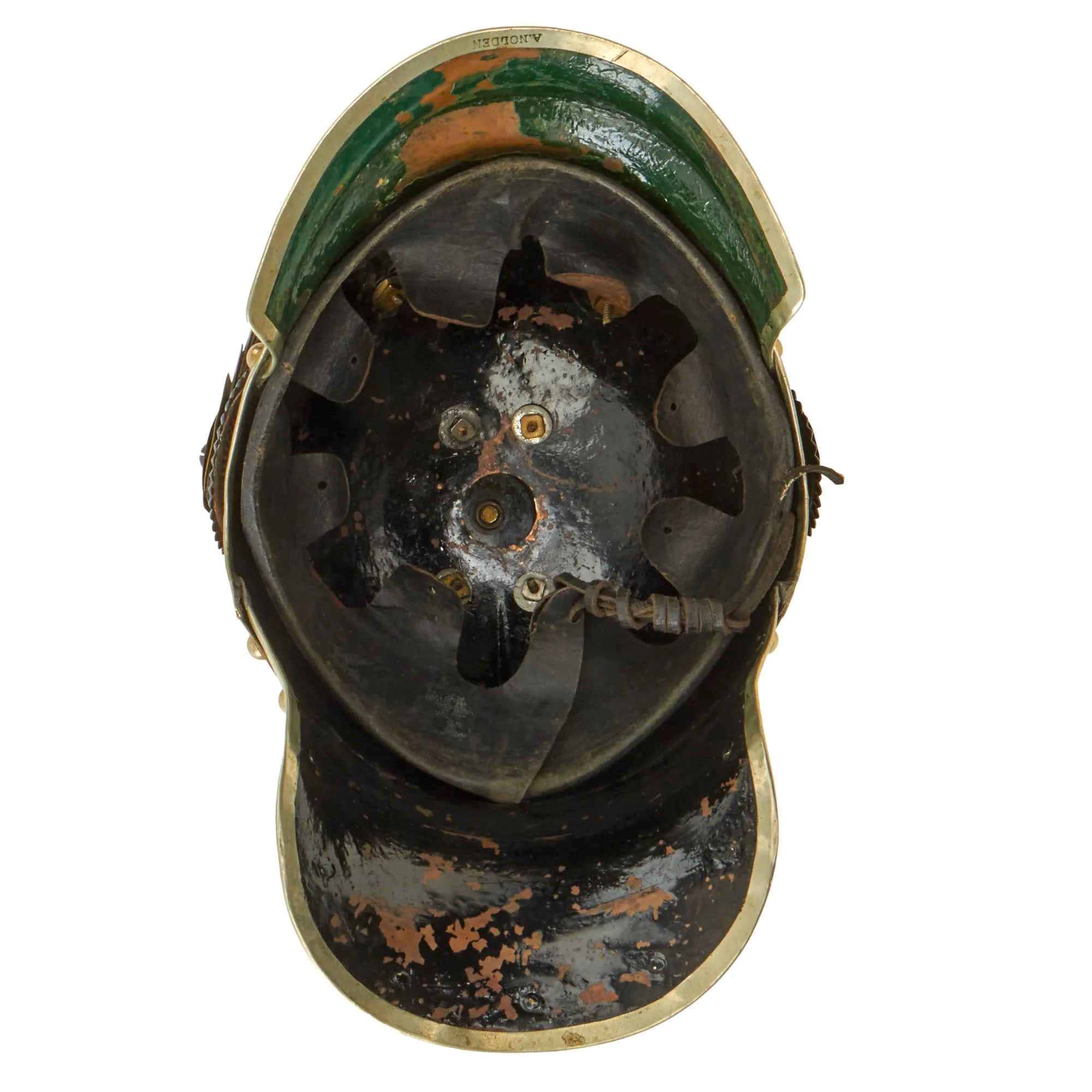 Original German Pre-WWI M1862/67 Kurassier Line Regiments Lobster Tail Pickelhaube Spiked Helmet