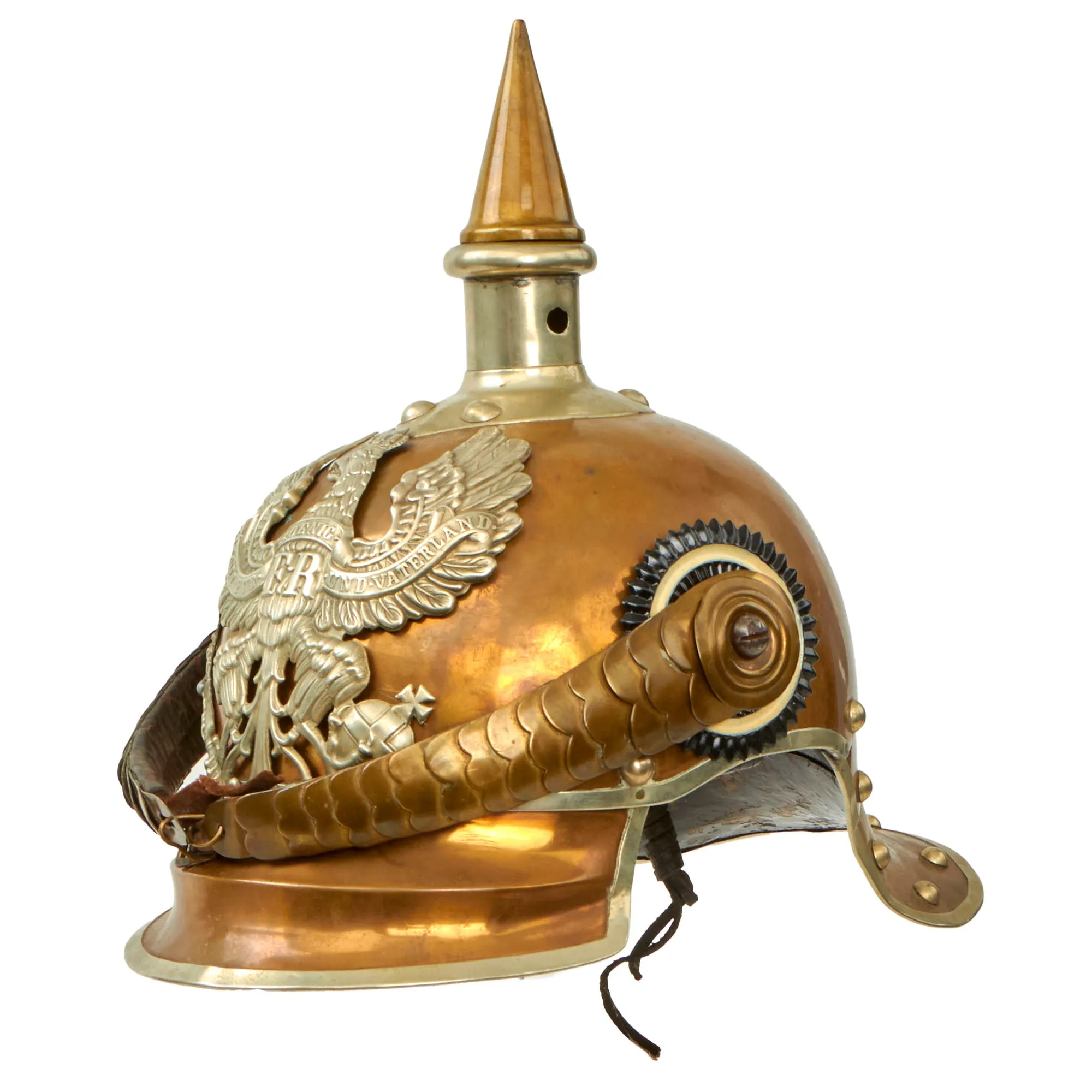 Original German Pre-WWI M1862/67 Kurassier Line Regiments Lobster Tail Pickelhaube Spiked Helmet