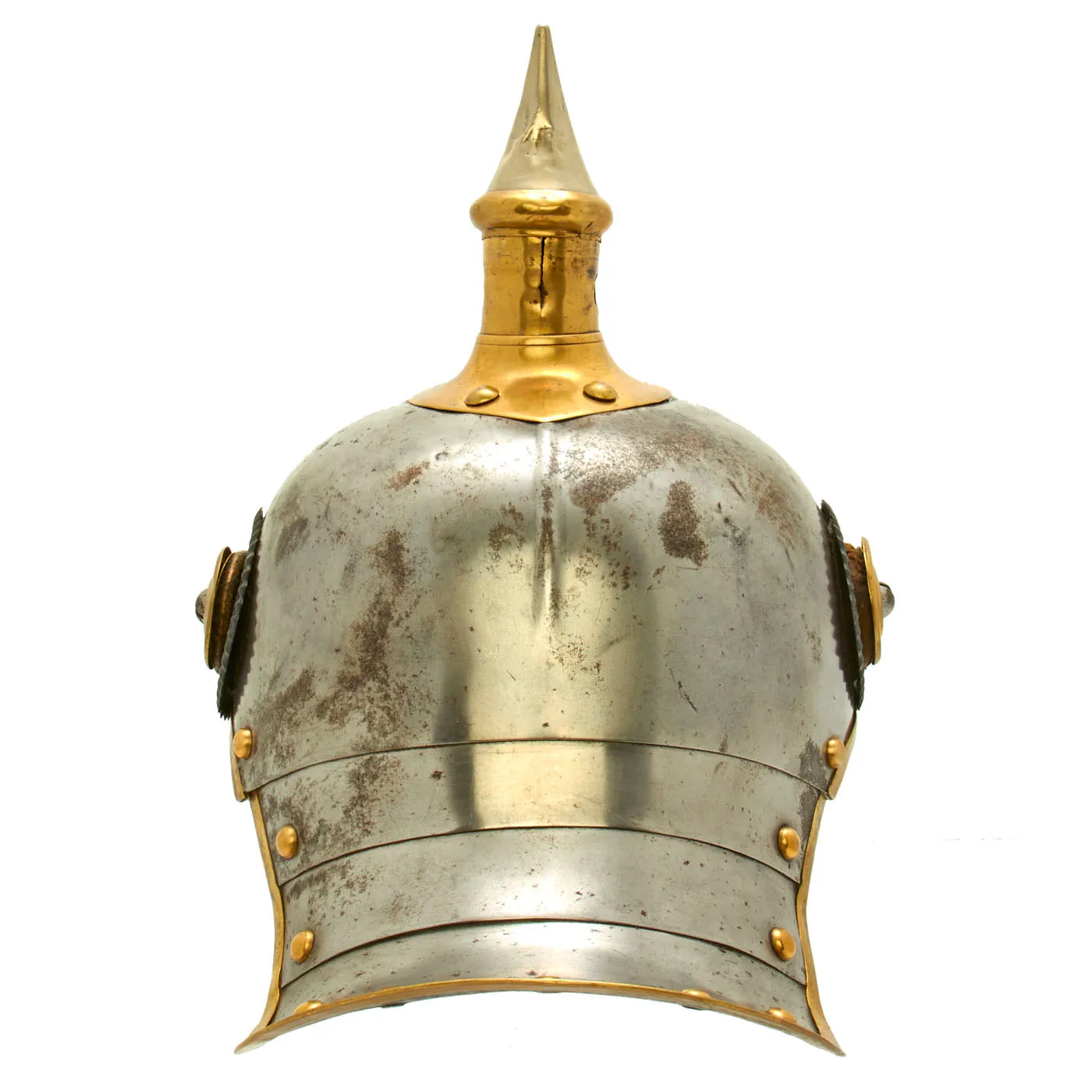 Original German Pre-WWI M1867 Kurassier Line Regiments Lobster Tail Pickelhaube Spiked Helmet