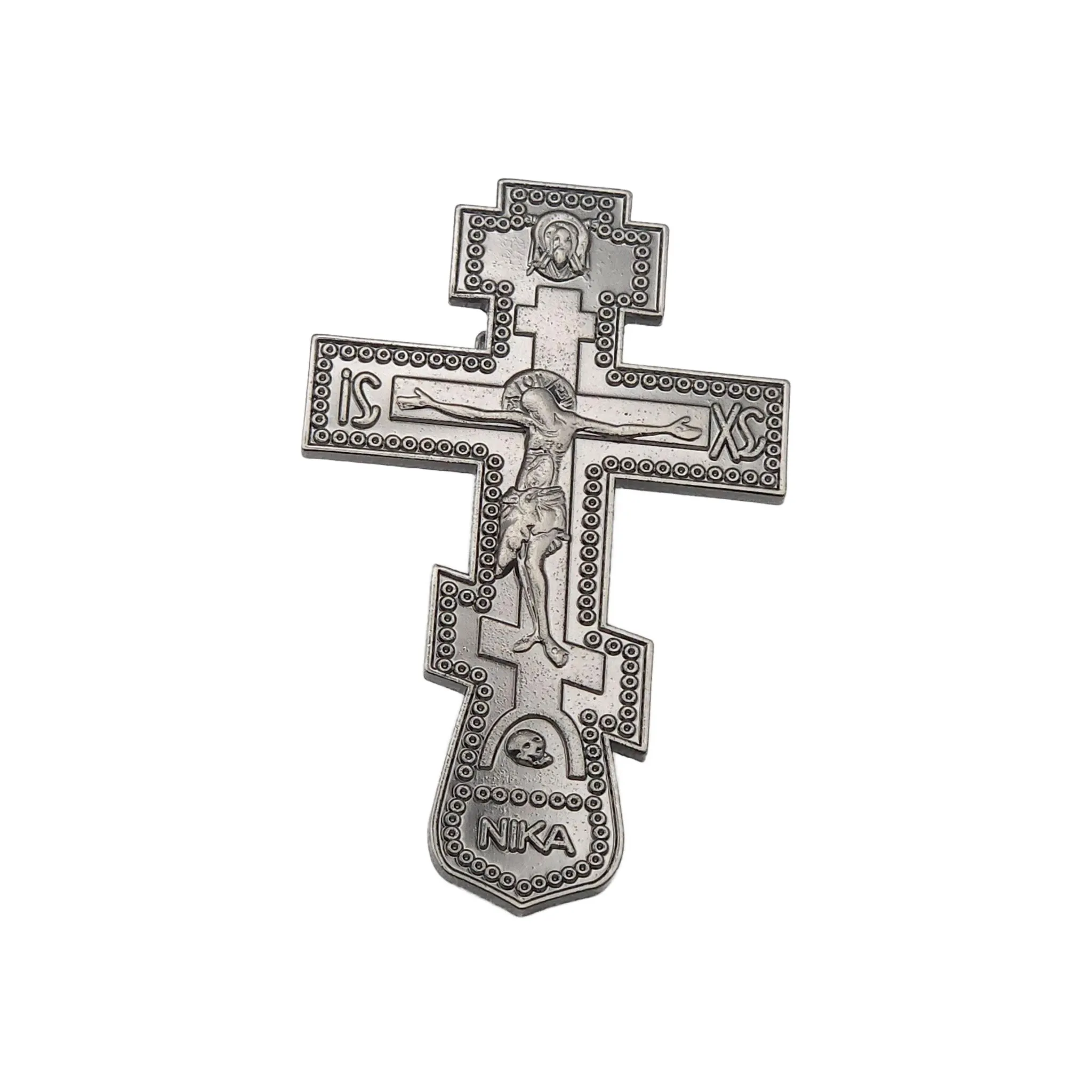 Orthodox Slavic Cross Visor Clip (Two colors)