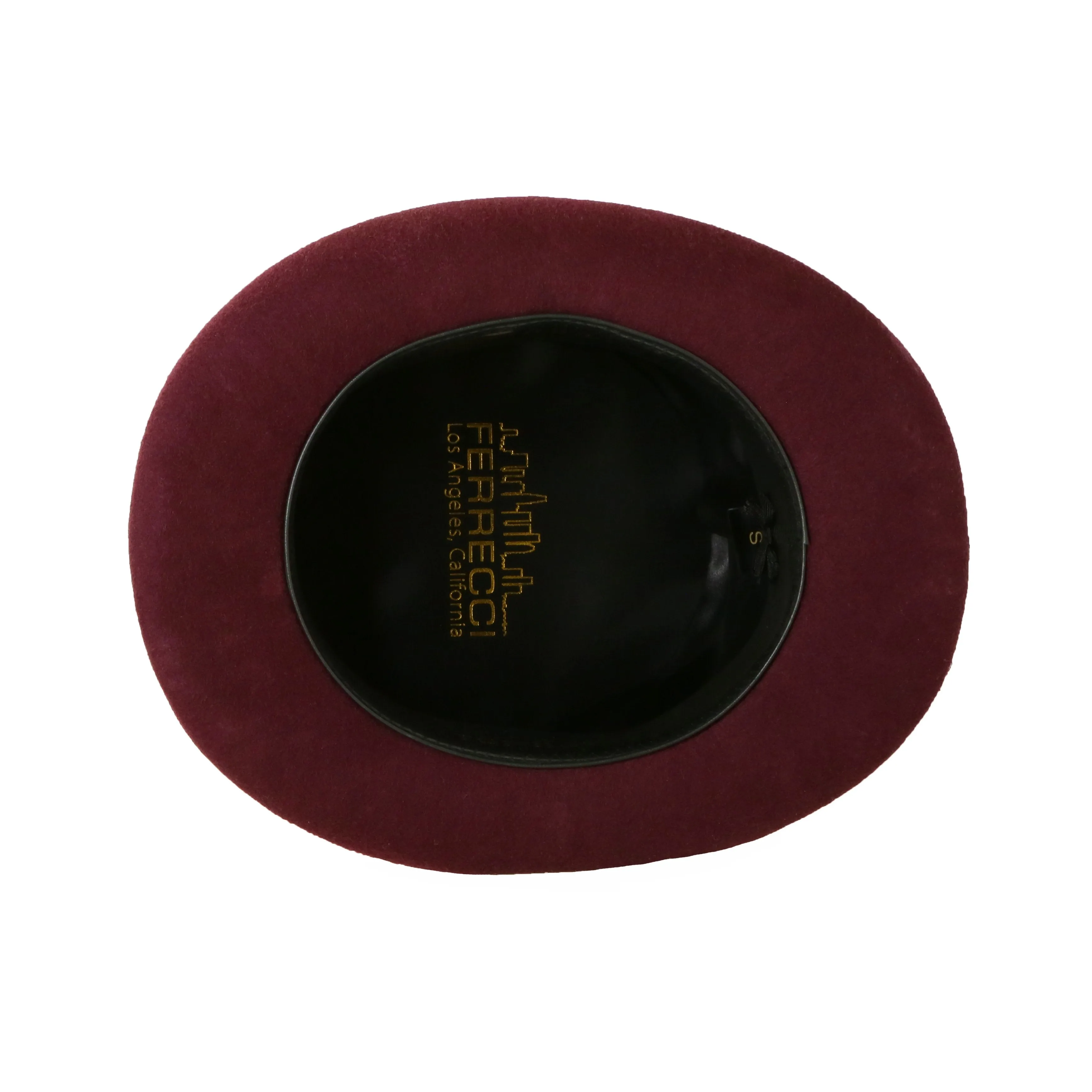 Premium Wool 100 % Australian Wool Burgundy Top Hat