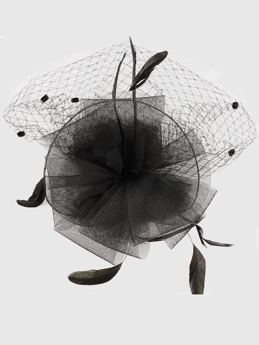Pretty Net Yarn Headwear Veil Tea Party Dress Hats MTS0011