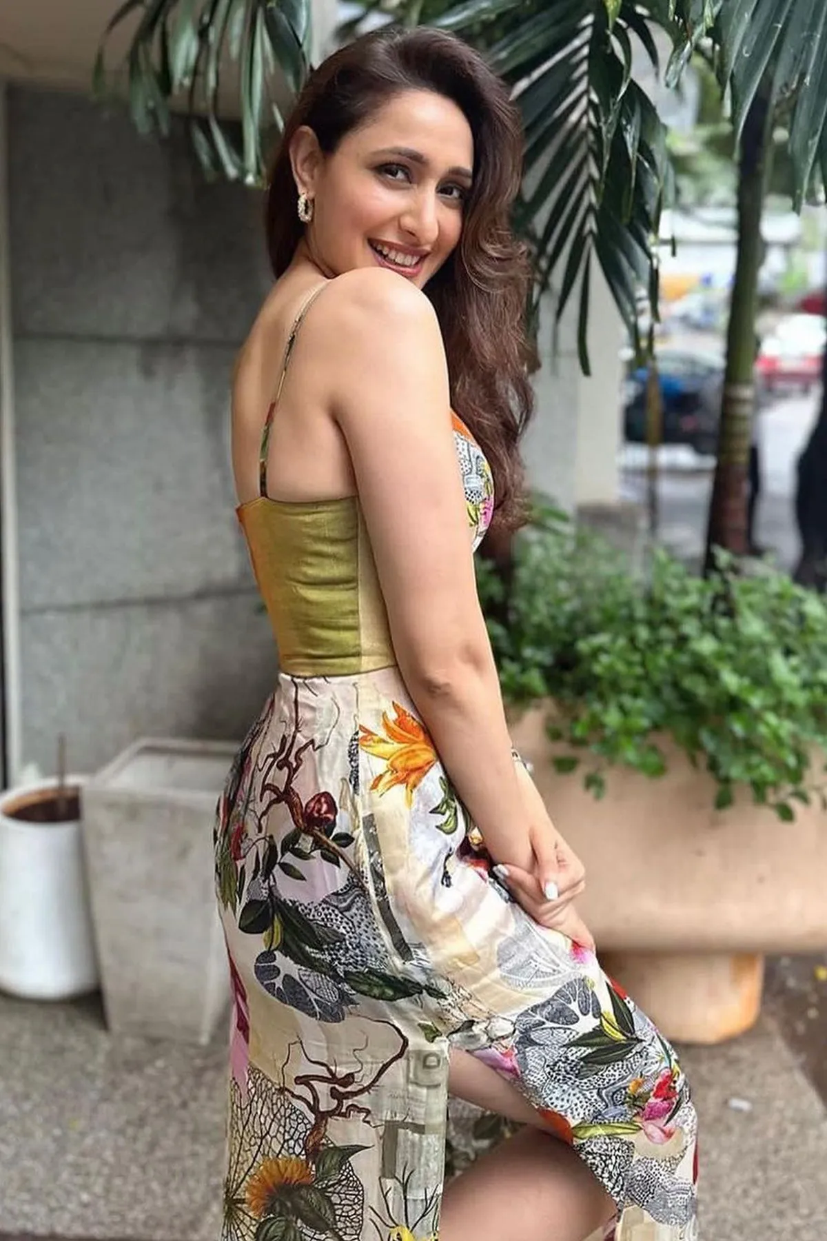 PRINTED SLIP DRESS