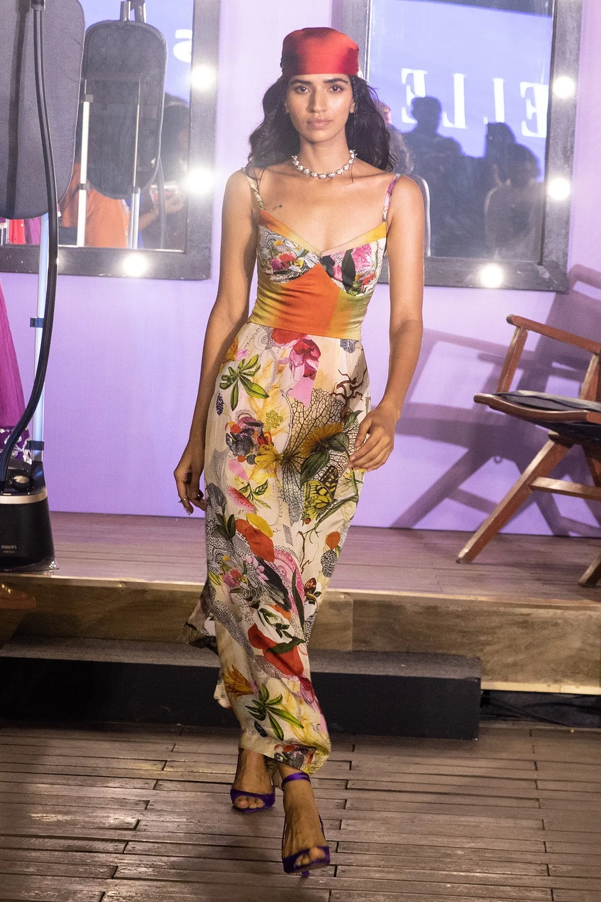 PRINTED SLIP DRESS