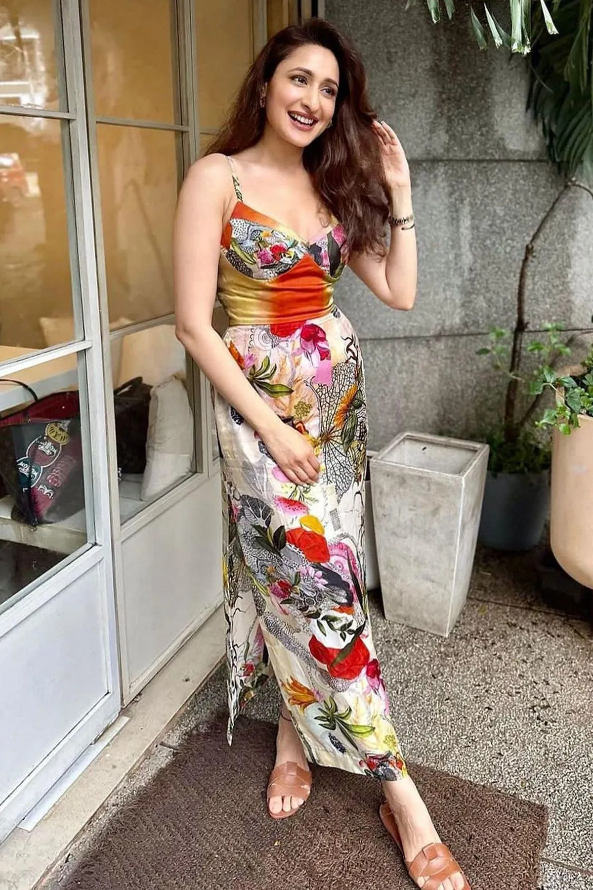 PRINTED SLIP DRESS