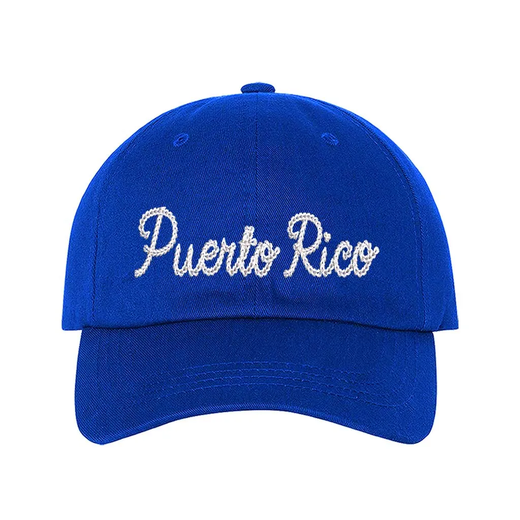 Puerto Rico Embroidered Baseball Hat – Classic Puertorican Baseball Hat