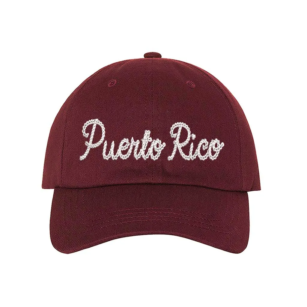 Puerto Rico Embroidered Baseball Hat – Classic Puertorican Baseball Hat