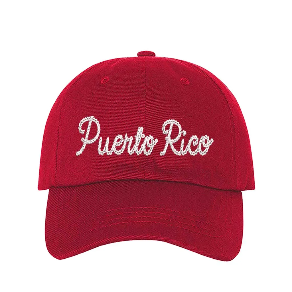 Puerto Rico Embroidered Baseball Hat – Classic Puertorican Baseball Hat