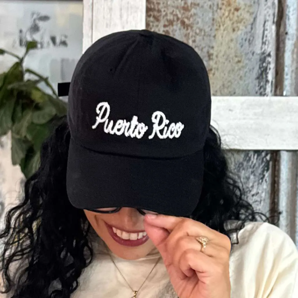 Puerto Rico Embroidered Baseball Hat – Classic Puertorican Baseball Hat