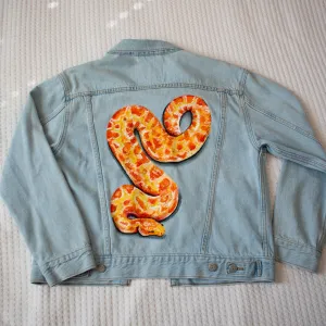Python Denim Jacket - Hand Painted Original
