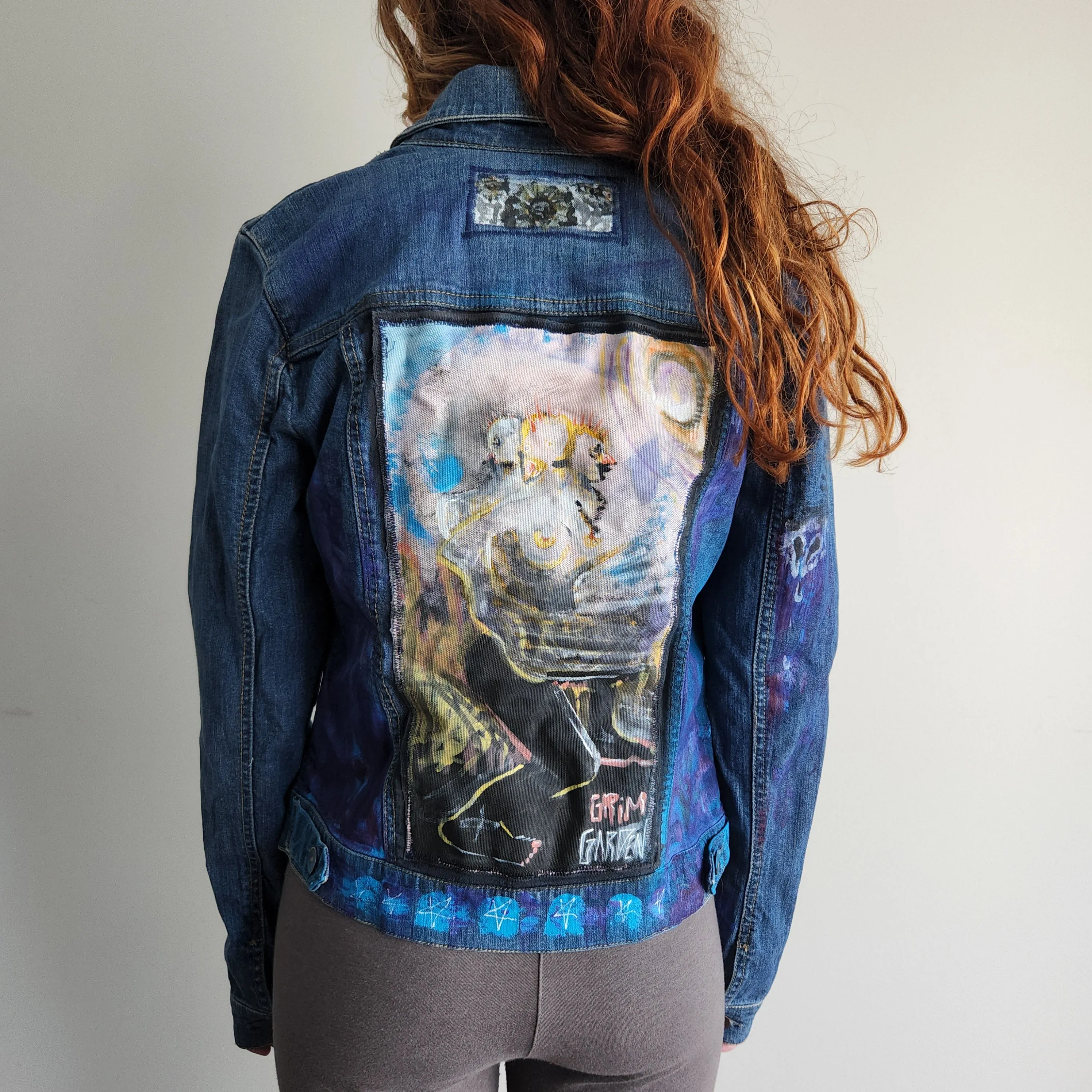 "Goddess of Deformity" 1-of-1 Denim Jacket