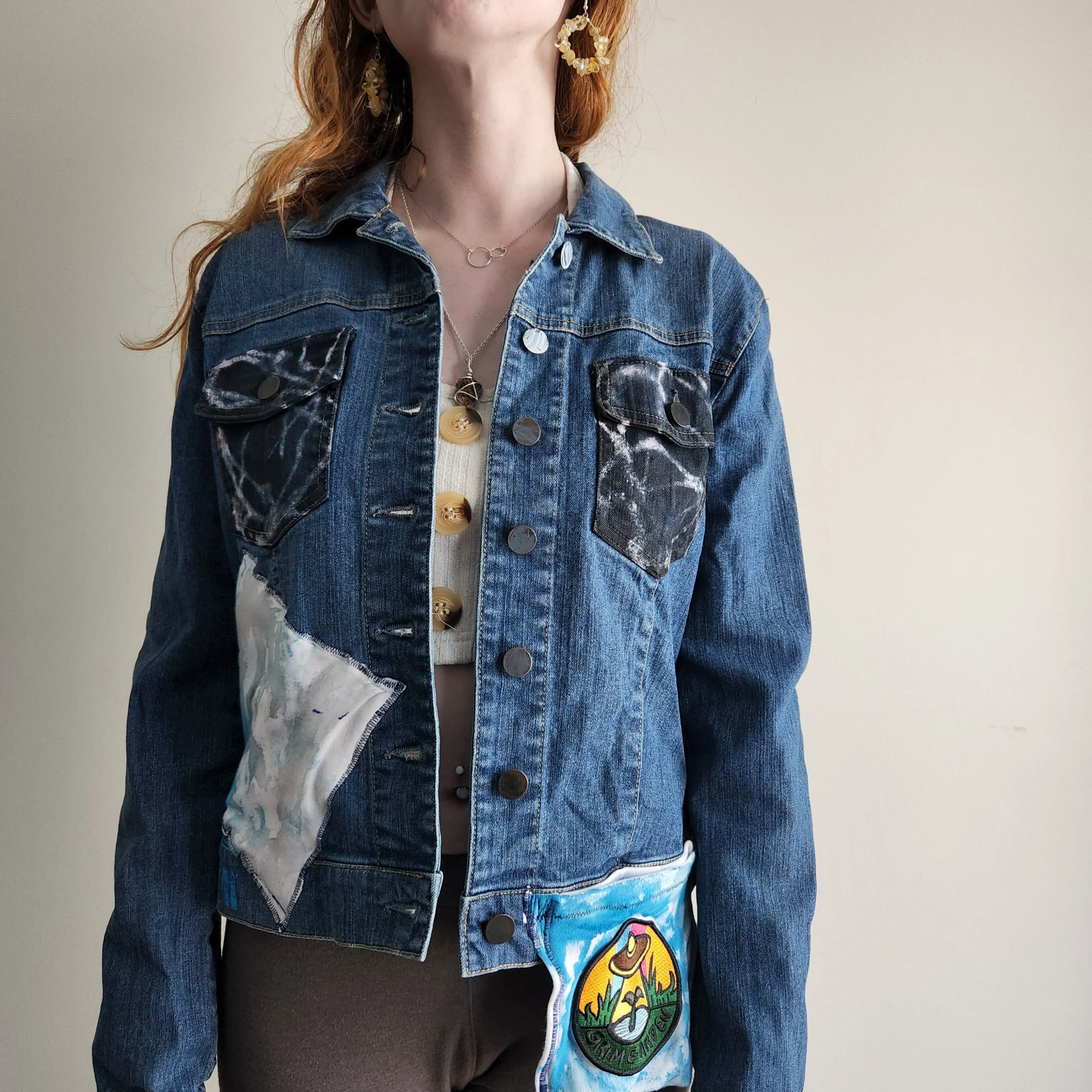 "Goddess of Deformity" 1-of-1 Denim Jacket