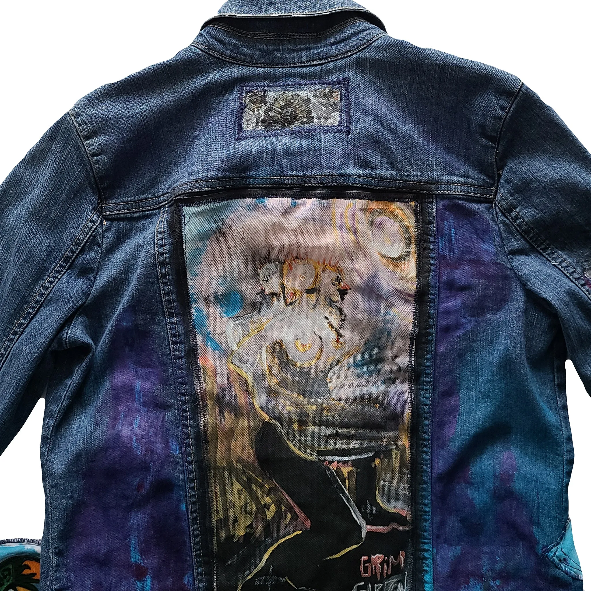 "Goddess of Deformity" 1-of-1 Denim Jacket