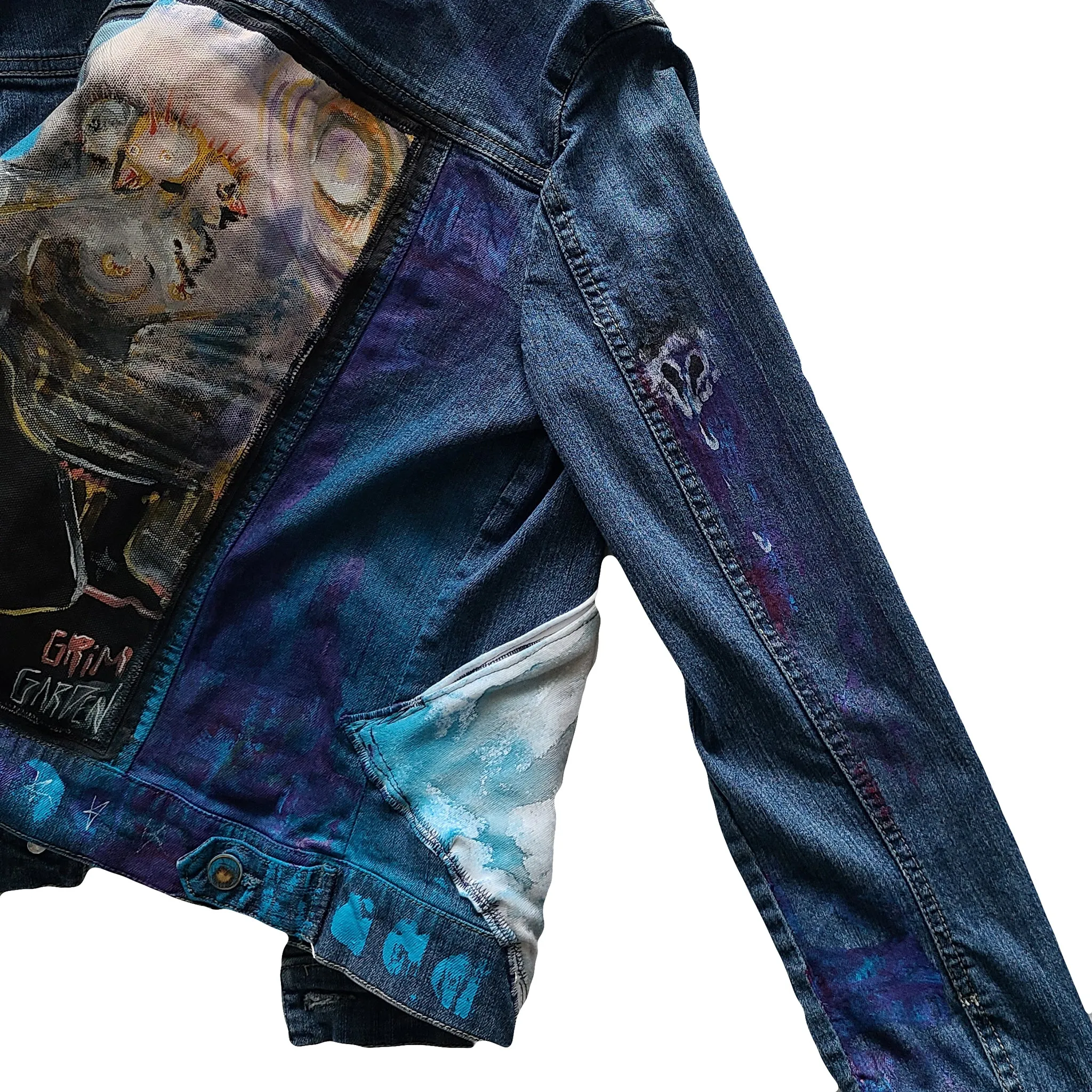 "Goddess of Deformity" 1-of-1 Denim Jacket