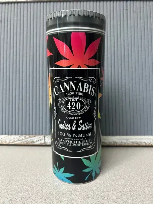 Rainbow leaf Cannabis- 20oz stainless steel Tumbler
