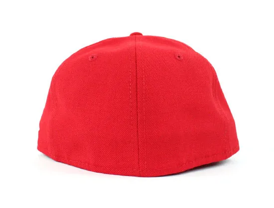 ROOSTER New Era 59Fifty Fitted Hat (Red Gray Under Brim)