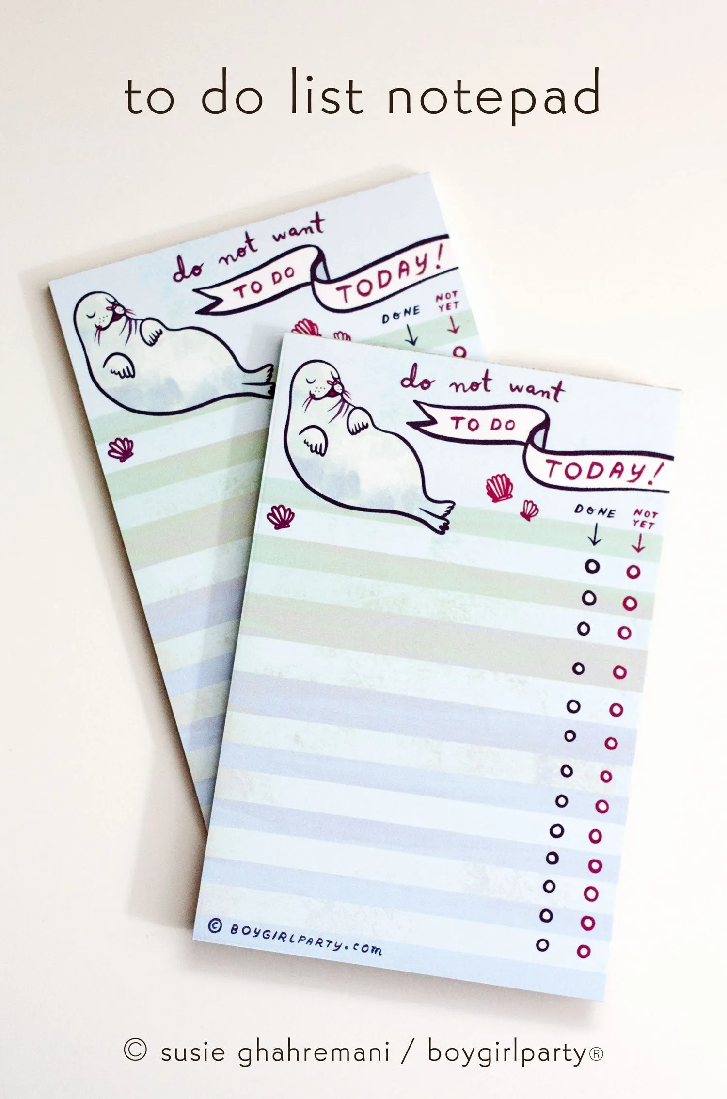 Seal To Do List Notepad – Funny Gift for Lazy People