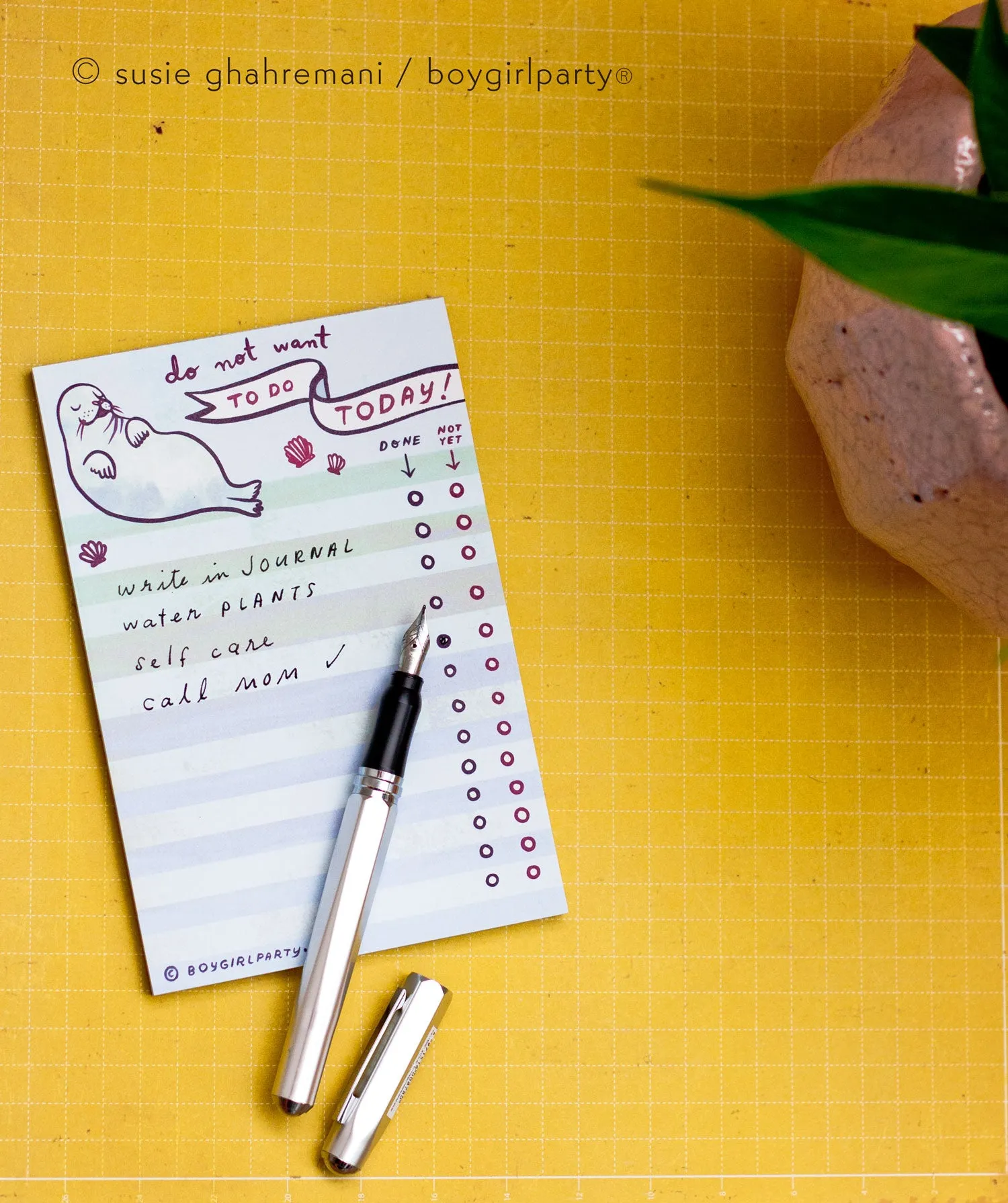 Seal To Do List Notepad – Funny Gift for Lazy People