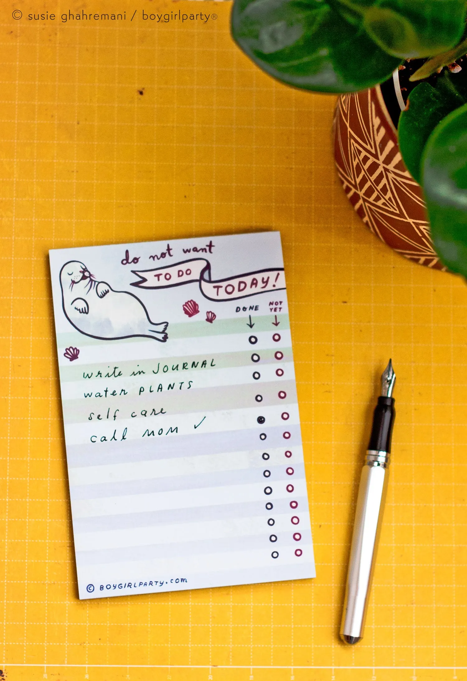 Seal To Do List Notepad – Funny Gift for Lazy People