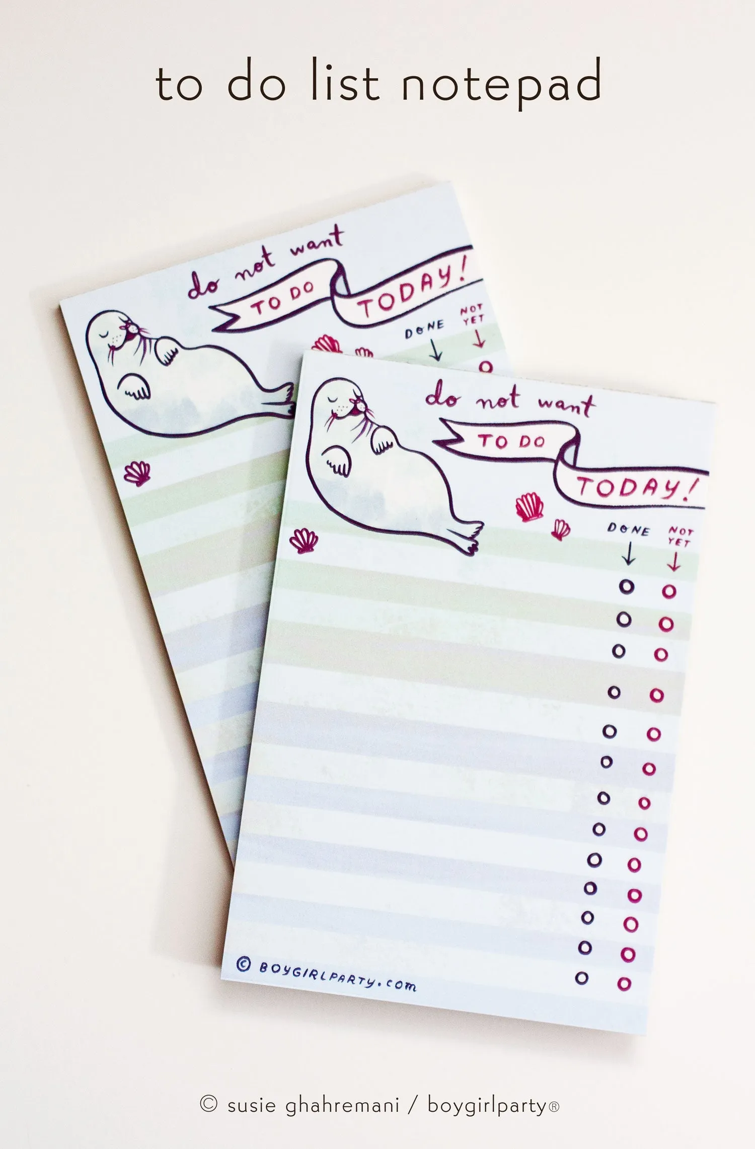 Seal To Do List Notepad – Funny Gift for Lazy People