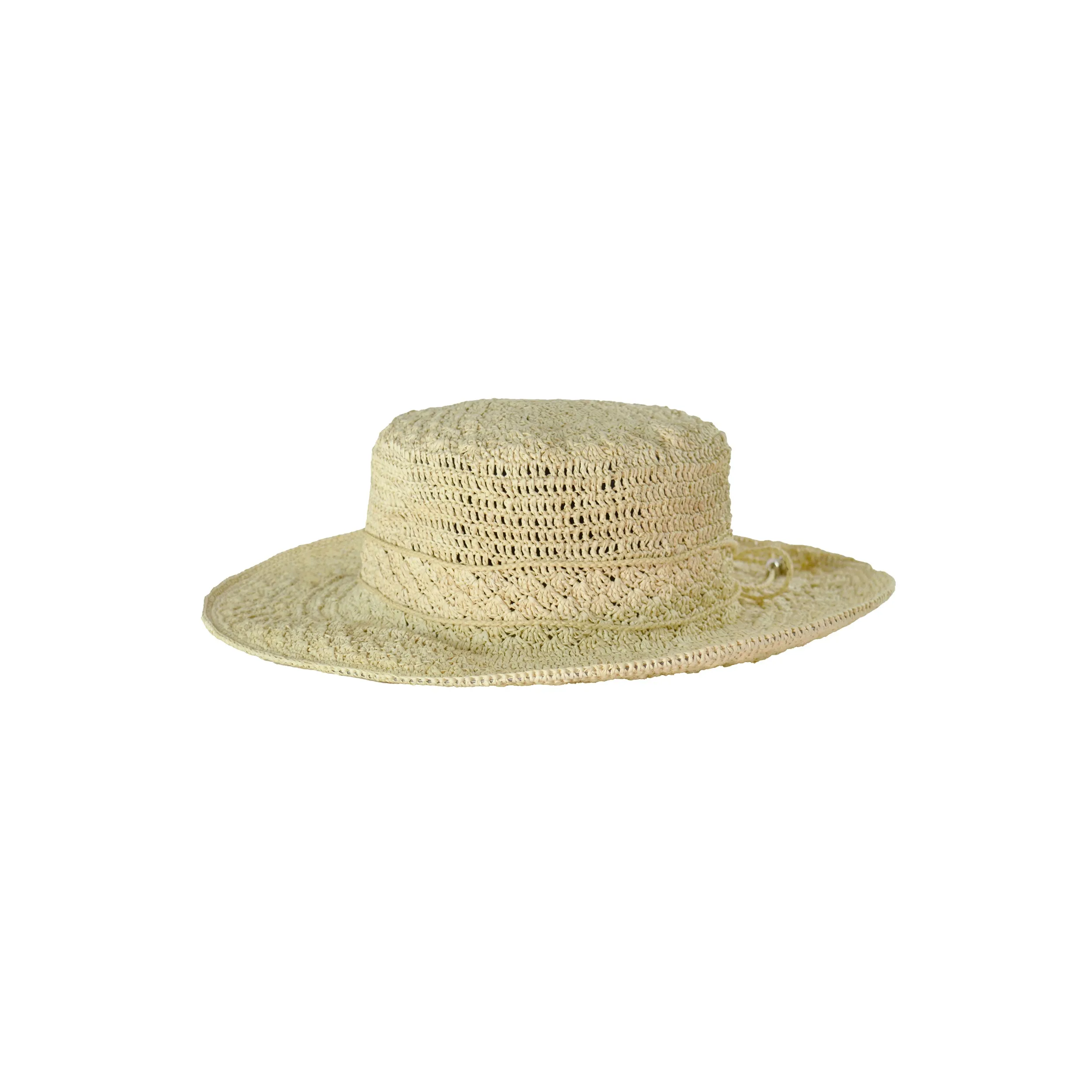 Seashells Hippie Hat with Wire Brim