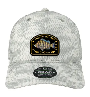 Sheepshead Toothy Critters Performance Grey Camo Dots Hat