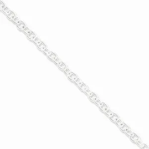 Silver Polished 6.25-mm Fancy Rolo Chain