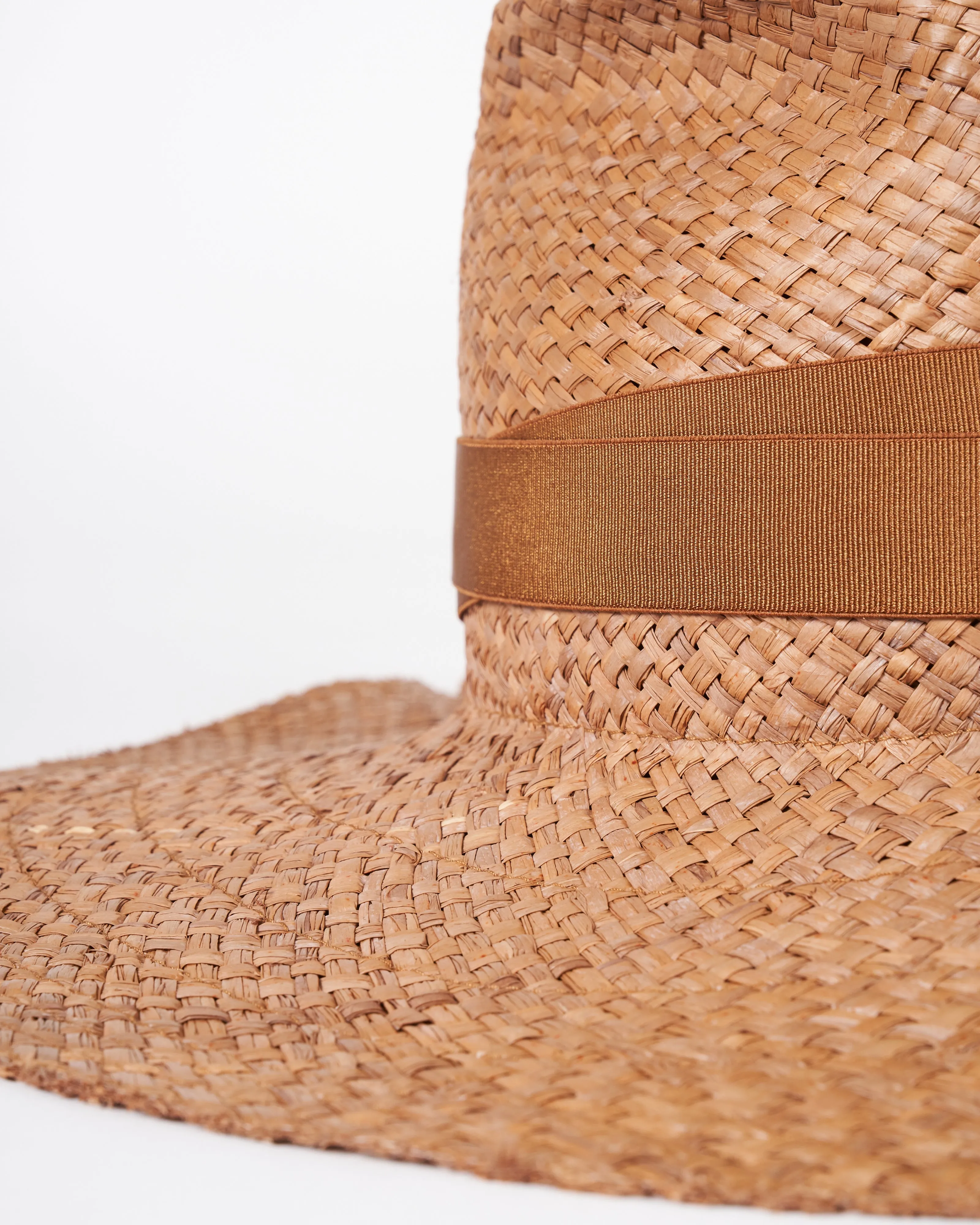 snap first aid hat - straw caramel / bronze