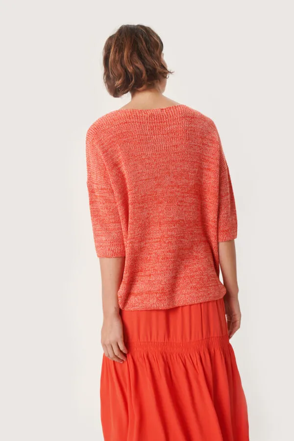 Soaked In Luxury Tuesday Cotton Jumper in Grenadine Mela