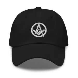 Square and Compass with G Classic Dad Hat