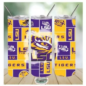 State university tigers- 20oz stainless steel sublimated Tumbler