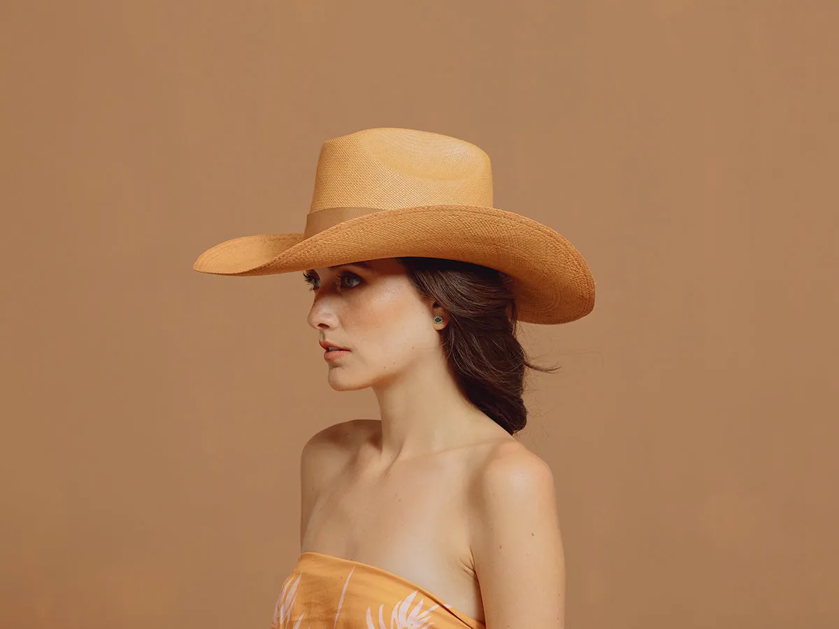Texas Long Brim Hat With Italian Bow