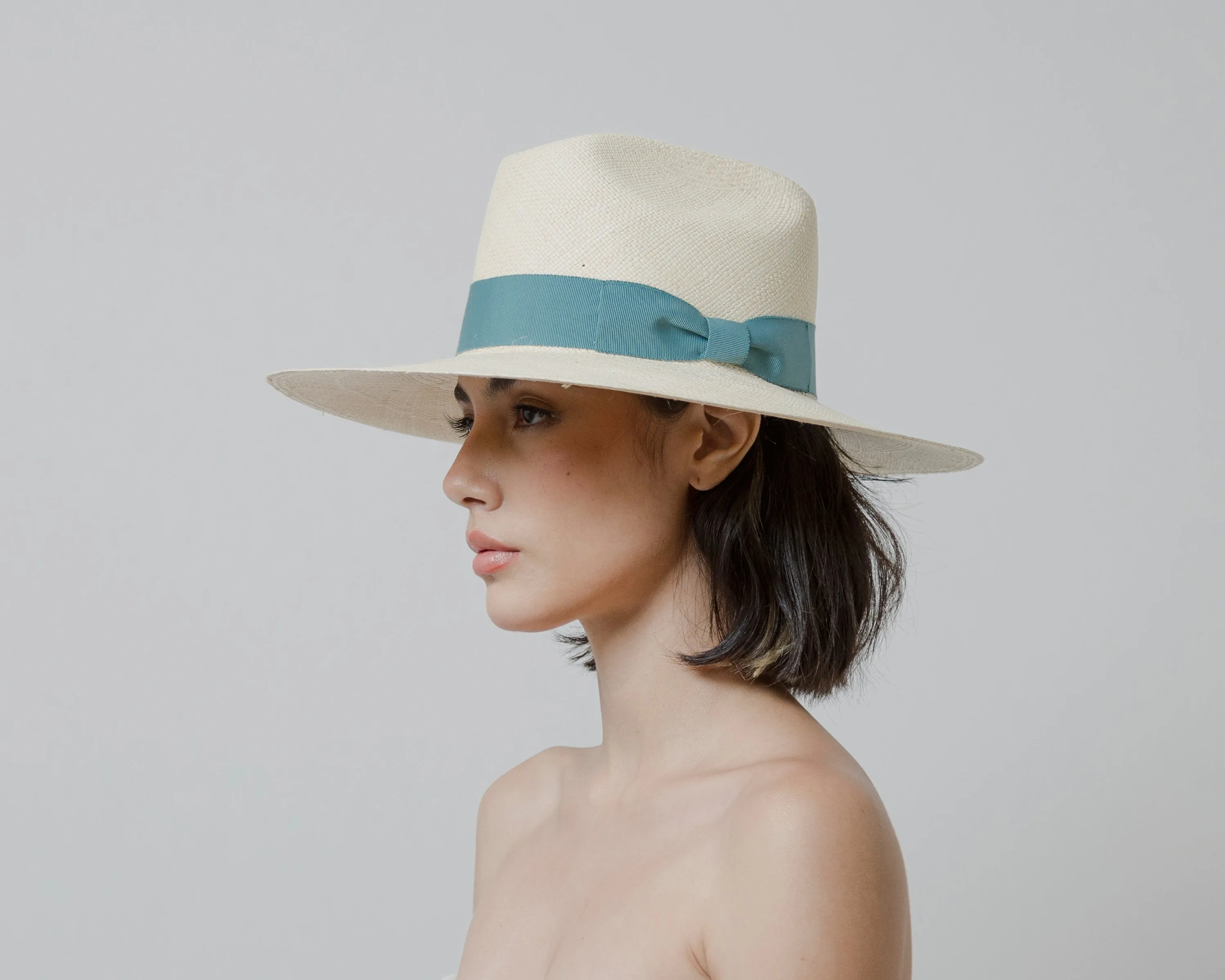 Texas Long Brim Hat With Italian Bow
