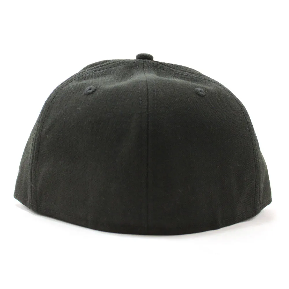 The Garden State Script New Era 59FIFTY Fitted Hat (BLACK GOLD GRAY UNDER BRIM)