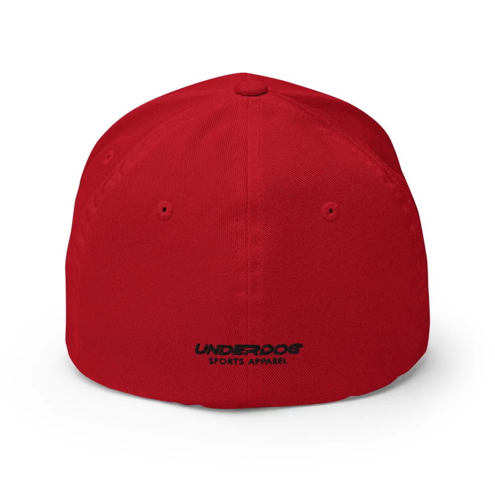 UnderDog Black Logo Flex Fit