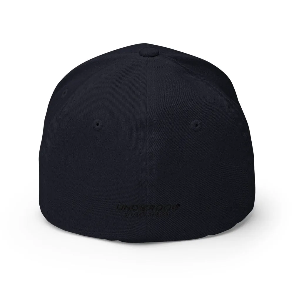 UnderDog Black Logo Flex Fit
