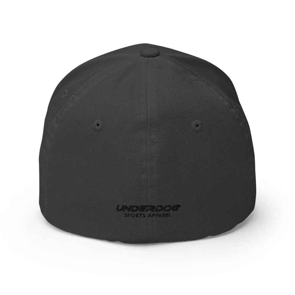 UnderDog Black Logo Flex Fit