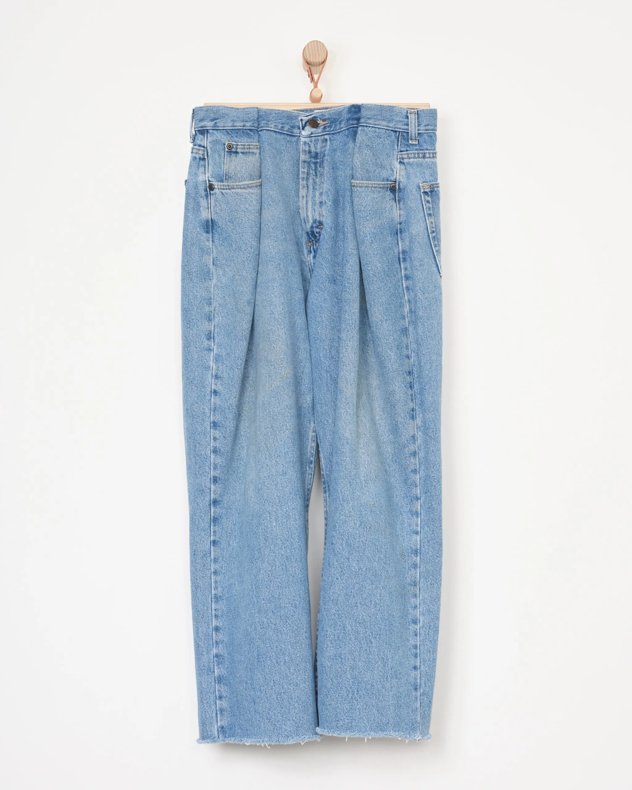 Upcycled Denim Pant in Light Wash