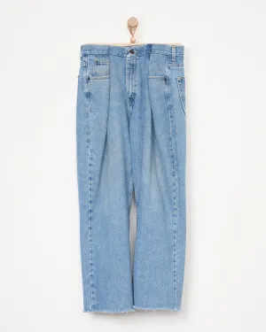 Upcycled Denim Pant in Light Wash