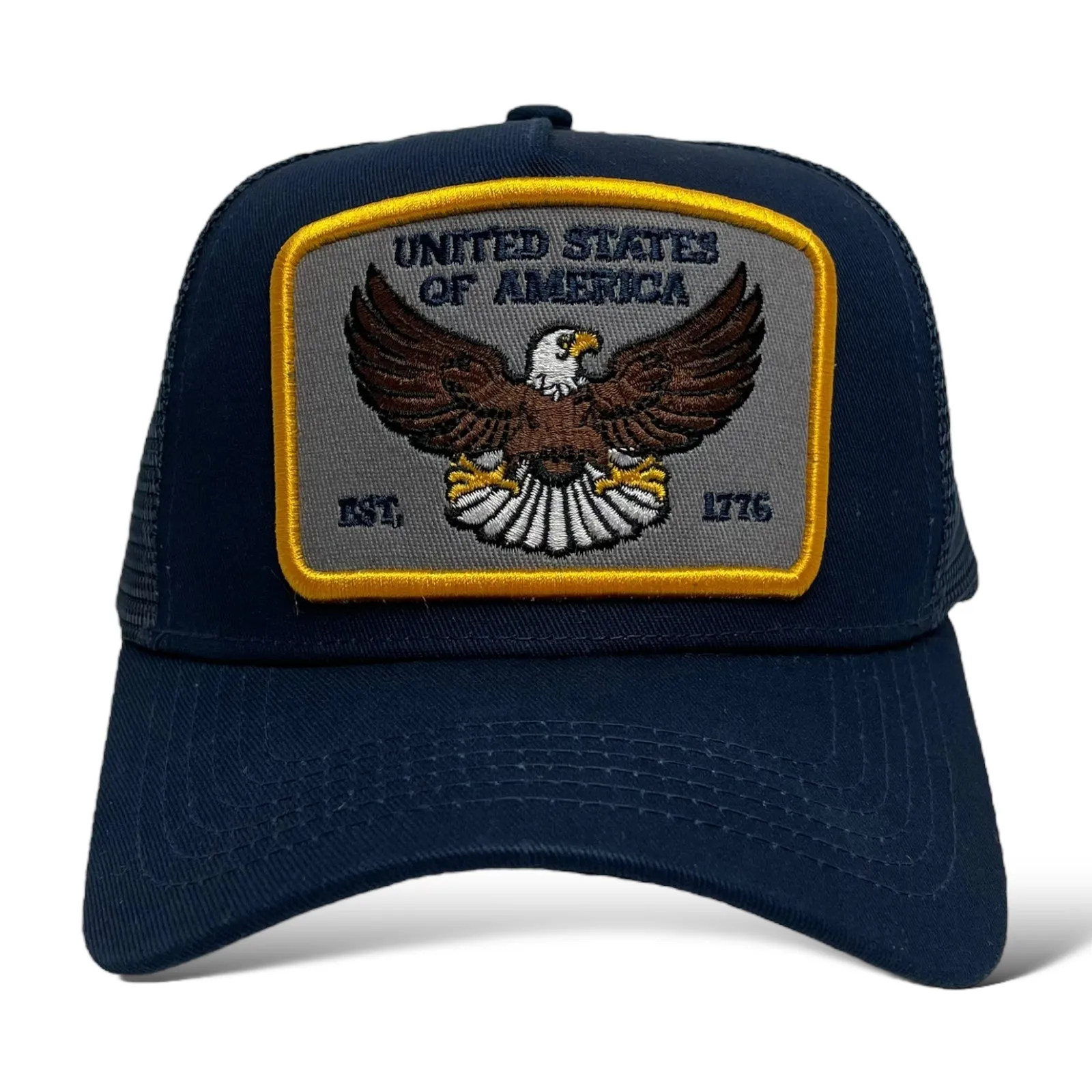 USA Eagle EST. 1776 Classic Snapback Trucker Hat