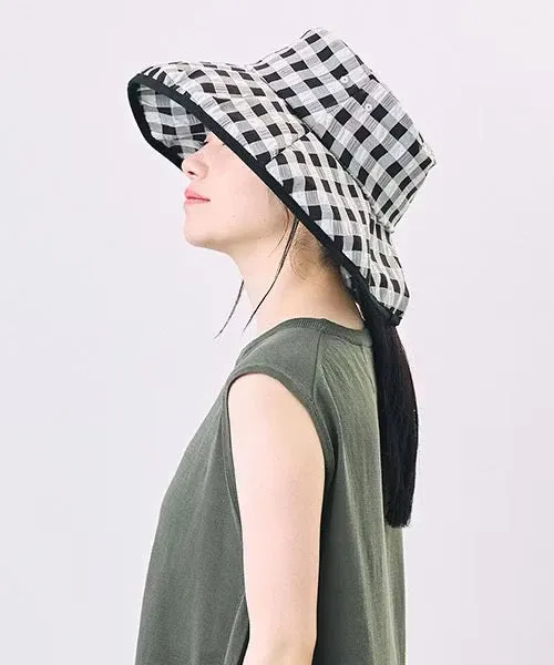 Viche Gingham Wide Brim Hat