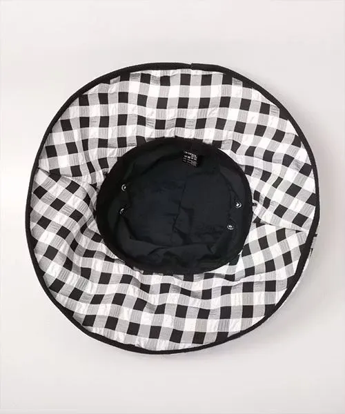 Viche Gingham Wide Brim Hat