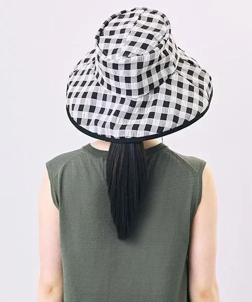 Viche Gingham Wide Brim Hat