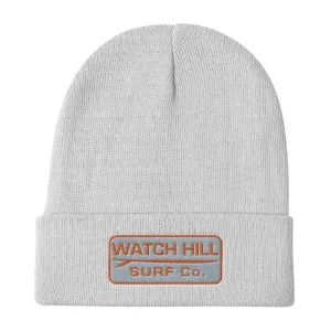 Watch Hill Surf Co. 'Patch Logo' Embroidered Beanie (Orange)