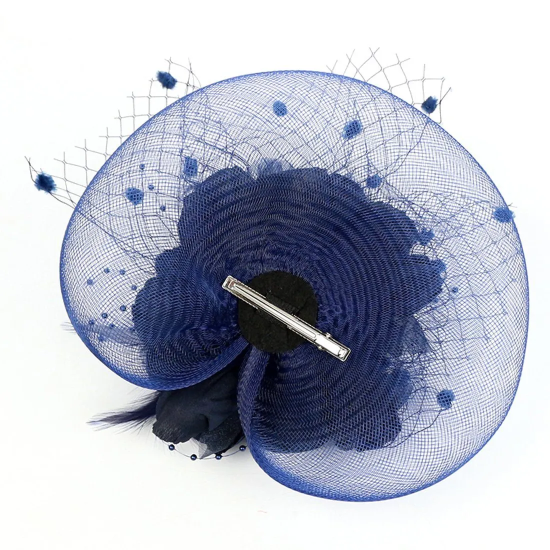 Wedding Navy Fascinator Hat Occasion Hats and Fascinators Tea Party Hat