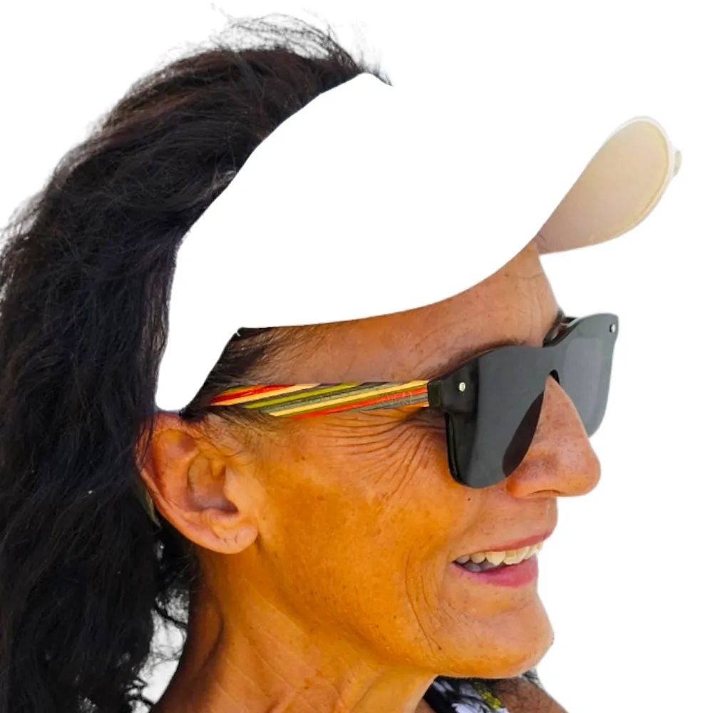 White Bamboo Matching Sun Visor
