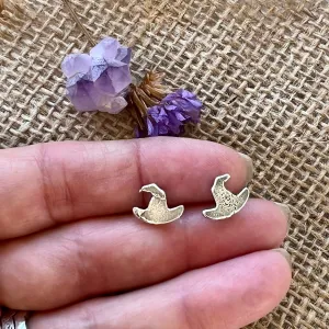Witch Hat Post Sterling silver earrings